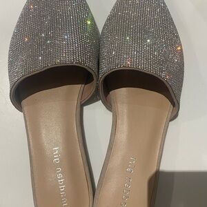 Madden Girl Glittering Silver Loafers